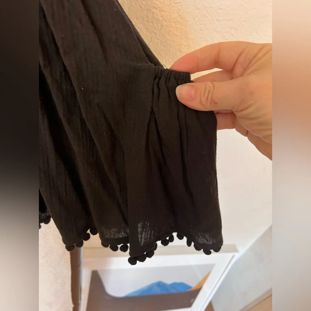 APIECE APART OLIVERA RUFFLE SLEEVELESS TOP BLACK SZ 8 - Picture 7 of 8